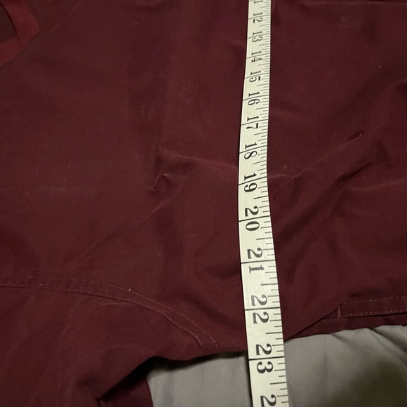 VTG AM A PLAYER Golf Maroon Pullover Windbreaker Jacket Sz Med - Picture 4 of 9